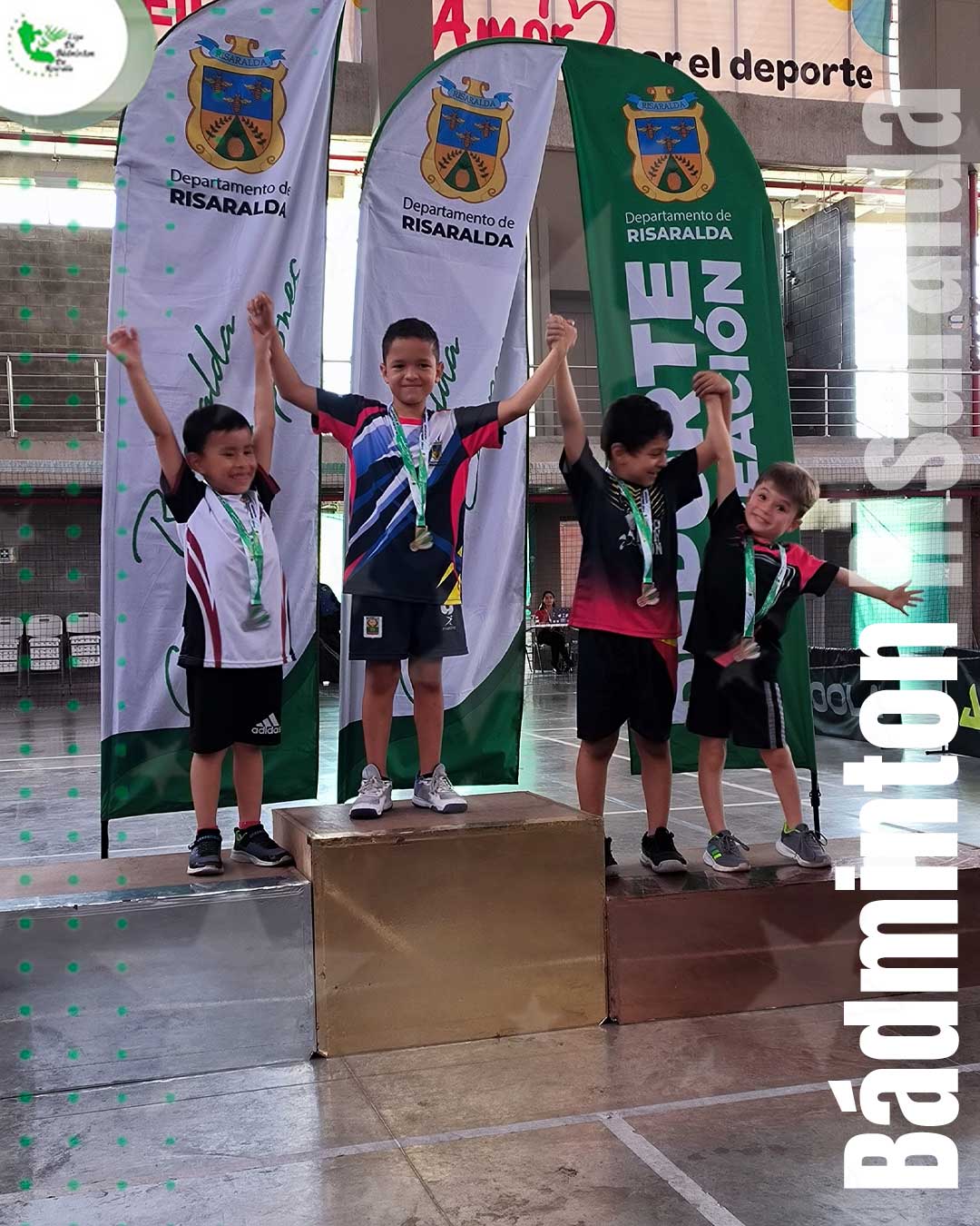 Marsella oro infantil nacional en bádminton